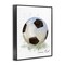 Stupell Industries Soft Pastel Soccer Ball Framed Giclee Design by Matthew Piotrowicz